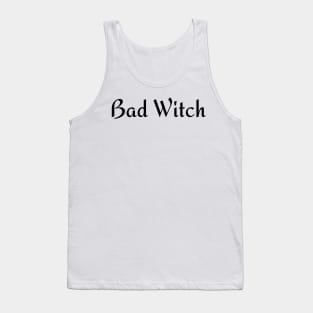 Bad Witch. Minimalistic Halloween Design. Simple Halloween Costume Idea Tank Top